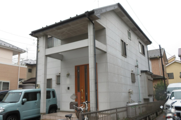 さいたま市岩槻区・H様|外壁塗装(サイディング)・軒天塗装_施工前側面