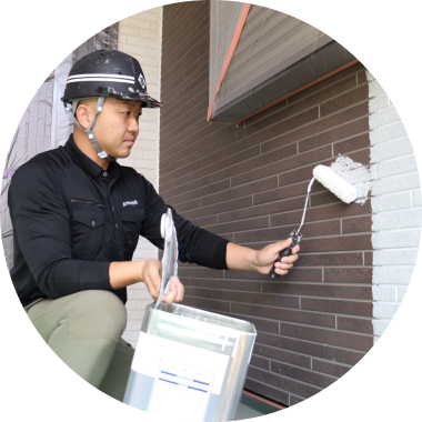 外壁塗装の様子