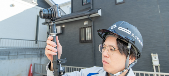 高所ポールカメラで細部まで撮影