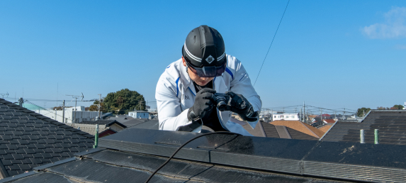 屋根上の点検