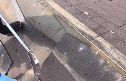 既存の屋根を撤去