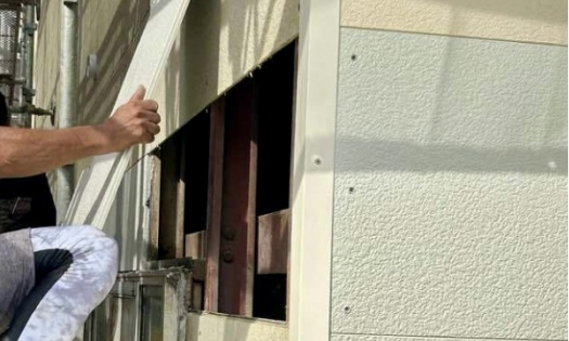 サイディングの部分張替え