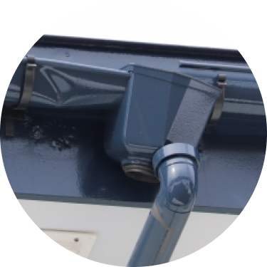 雨どいの割れ・はずれ