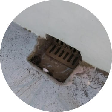 排水が遅くなった