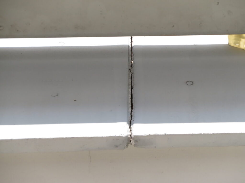 コーキングの欠落