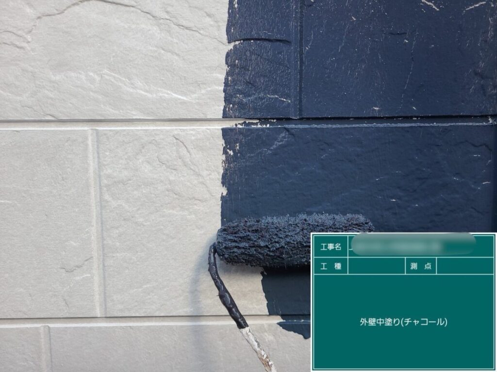 K様|外壁中塗り