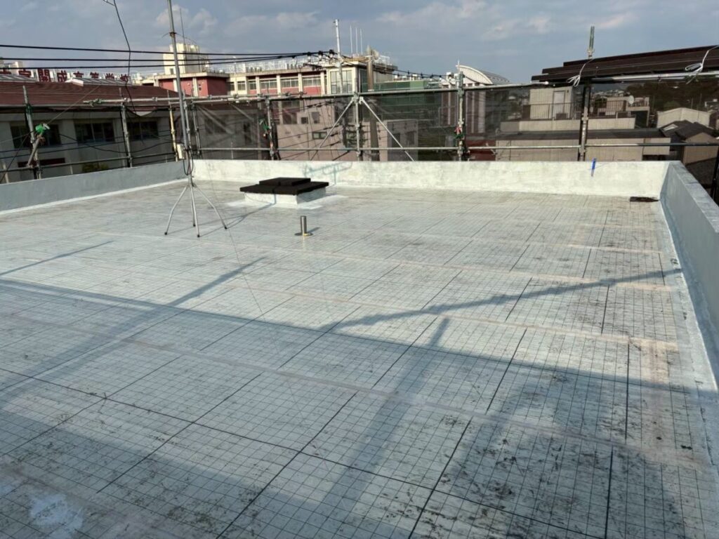 通気緩衝シート設置