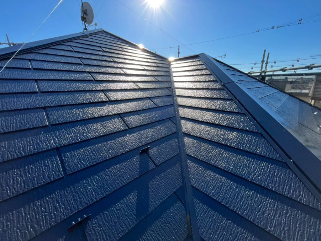 屋根塗装完了