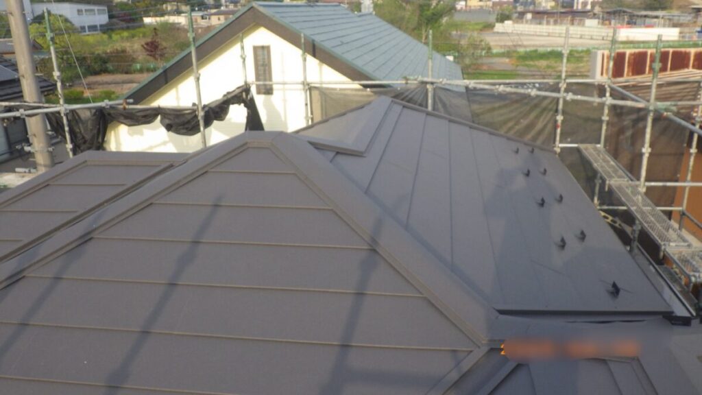 屋根施工後
