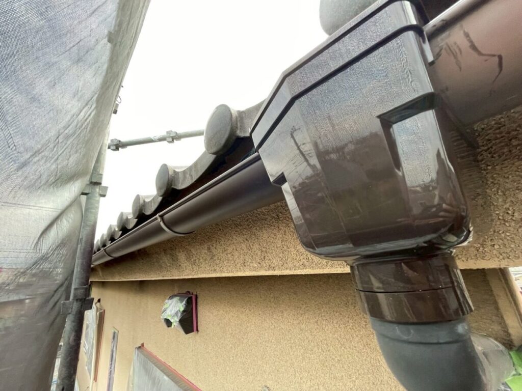 一部雨どい交換