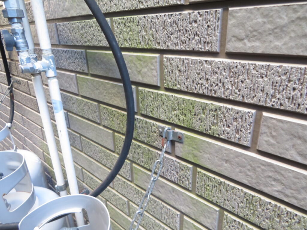 施工前外壁苔の発生