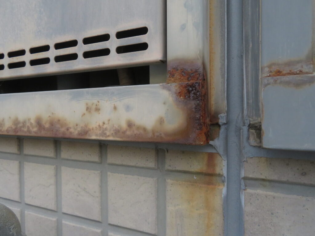 鉄部 錆発生