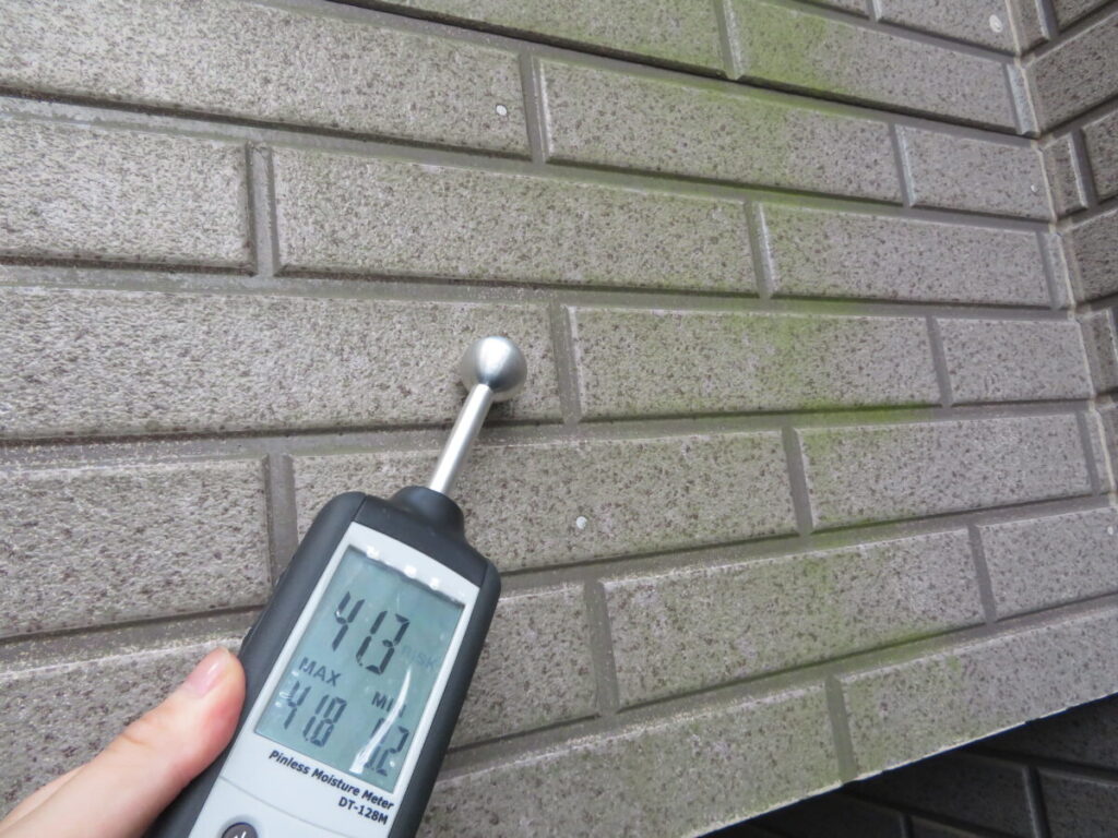 外壁の含水率「41.3%」