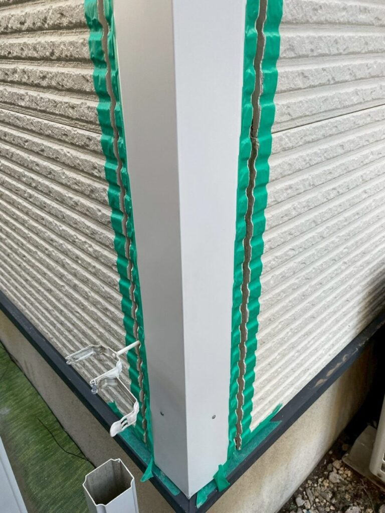 コーナー板金固定