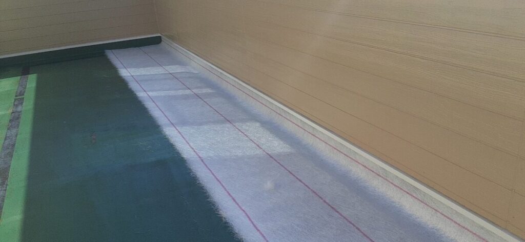 ガラスマット設置