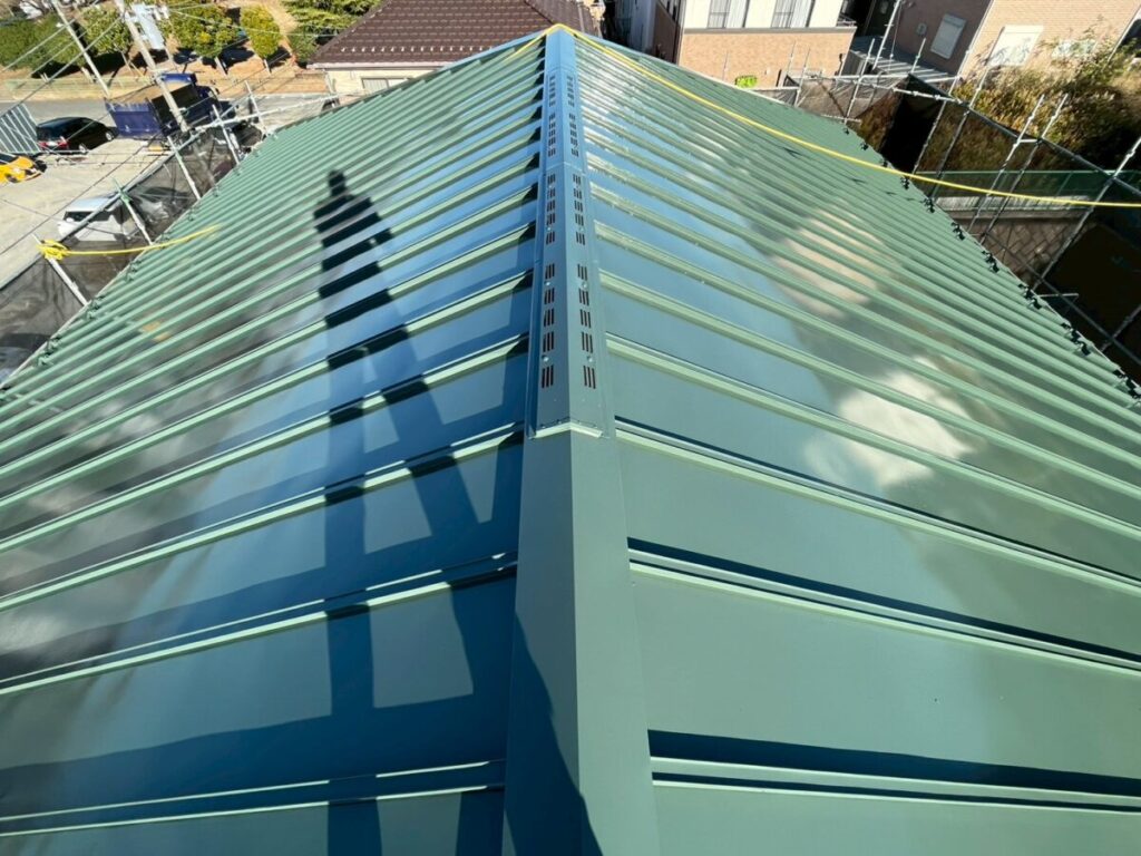 屋根の仕上がり