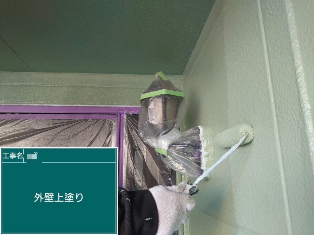 外壁上塗り「フレンチグリーン」