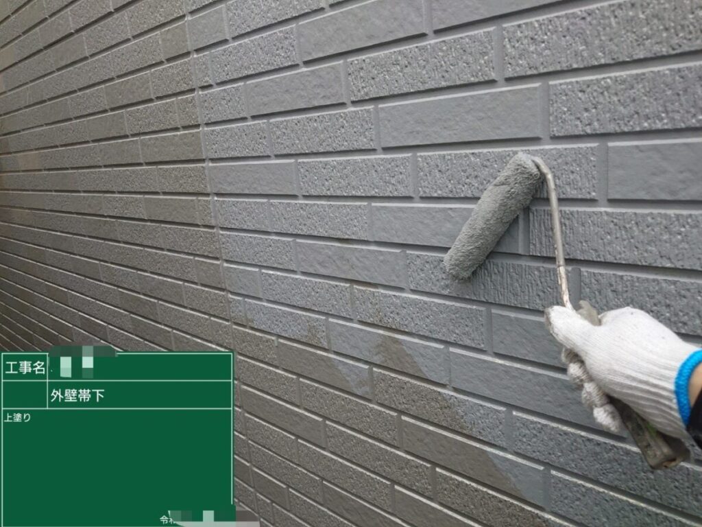 外壁上塗り「ミネラルグレイ」