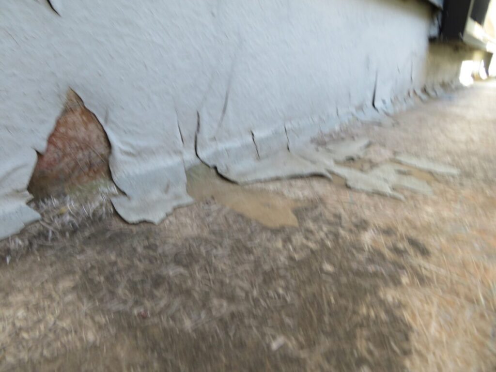 施工前のバルコニー