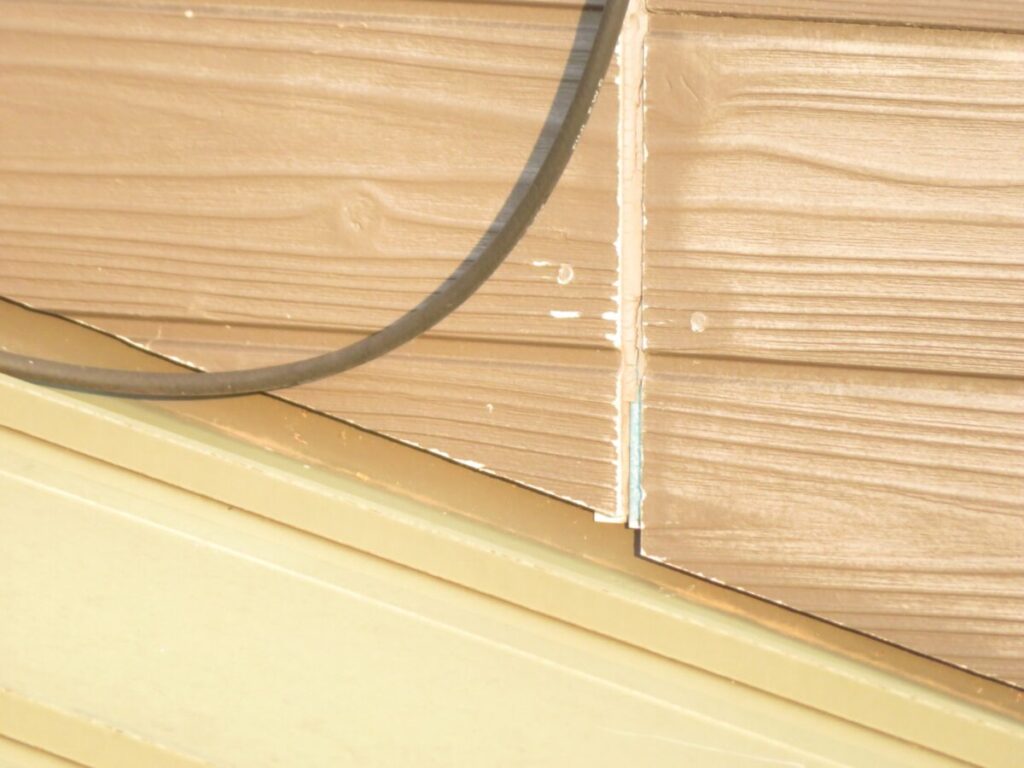 コーキングの欠落