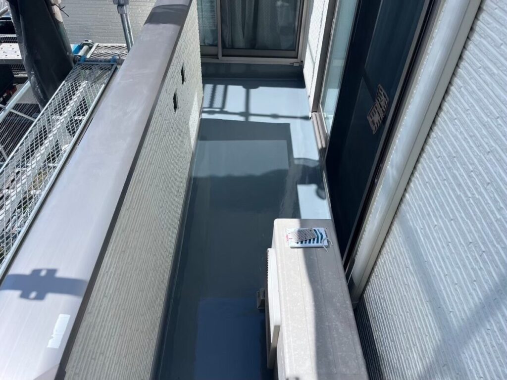 トップコート塗布完了