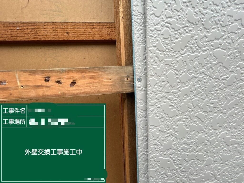 外壁ビス止め