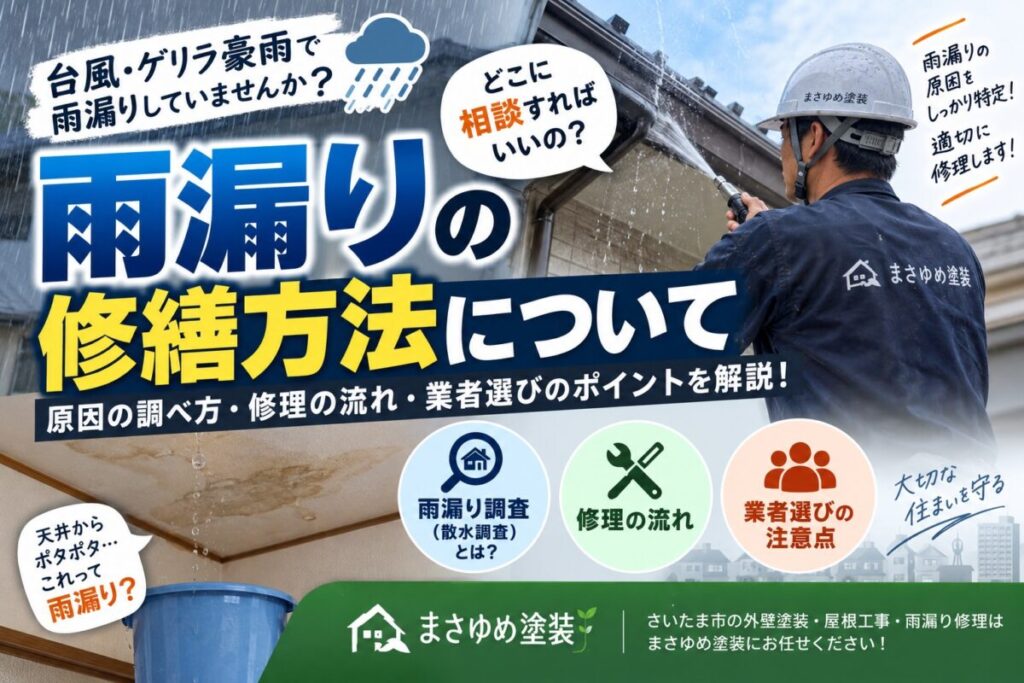 雨漏り調査について