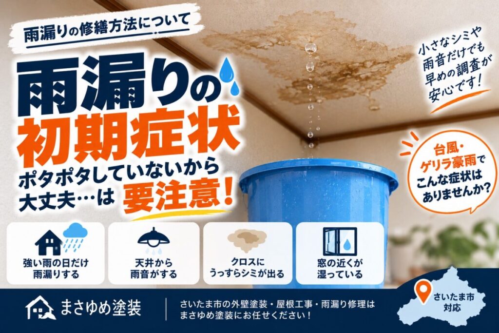 雨漏りの初期症状