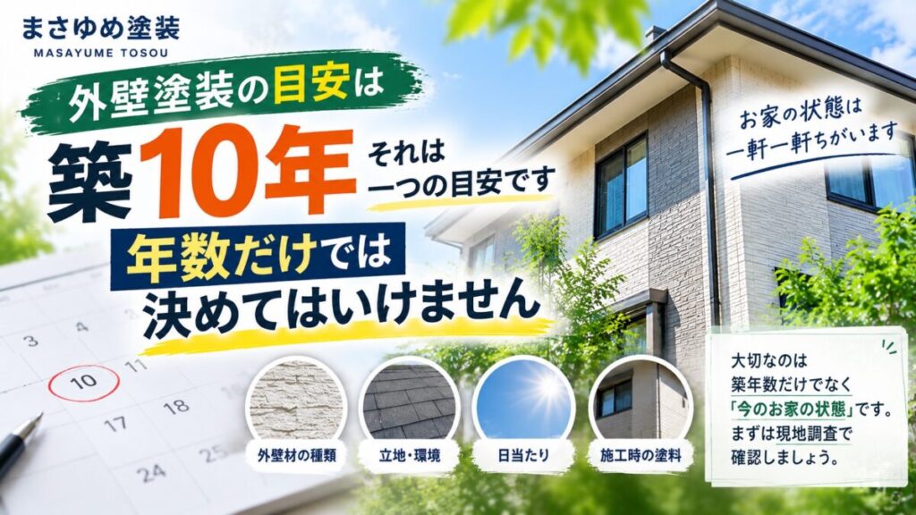 塗装の目安時期