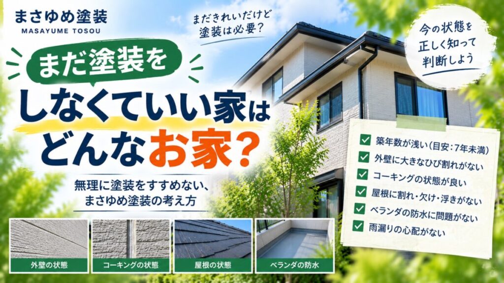 塗装の必要性がない家