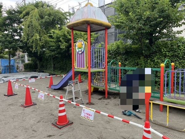 カラーコーン養生