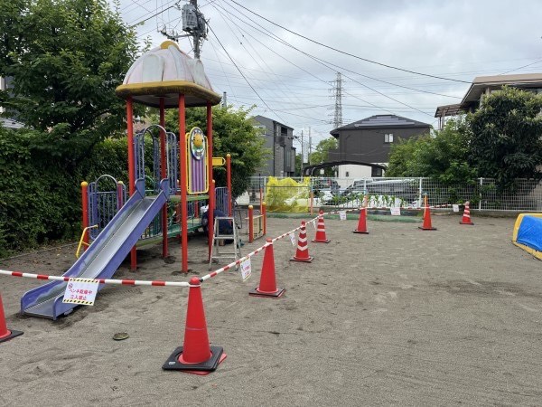 カラーコーン養生