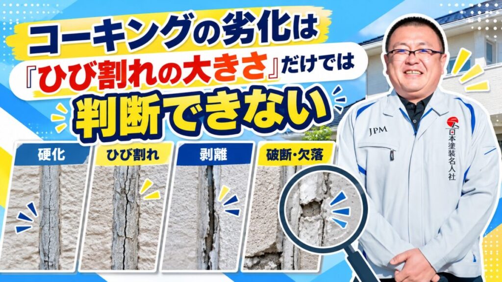 コーキング劣化判断