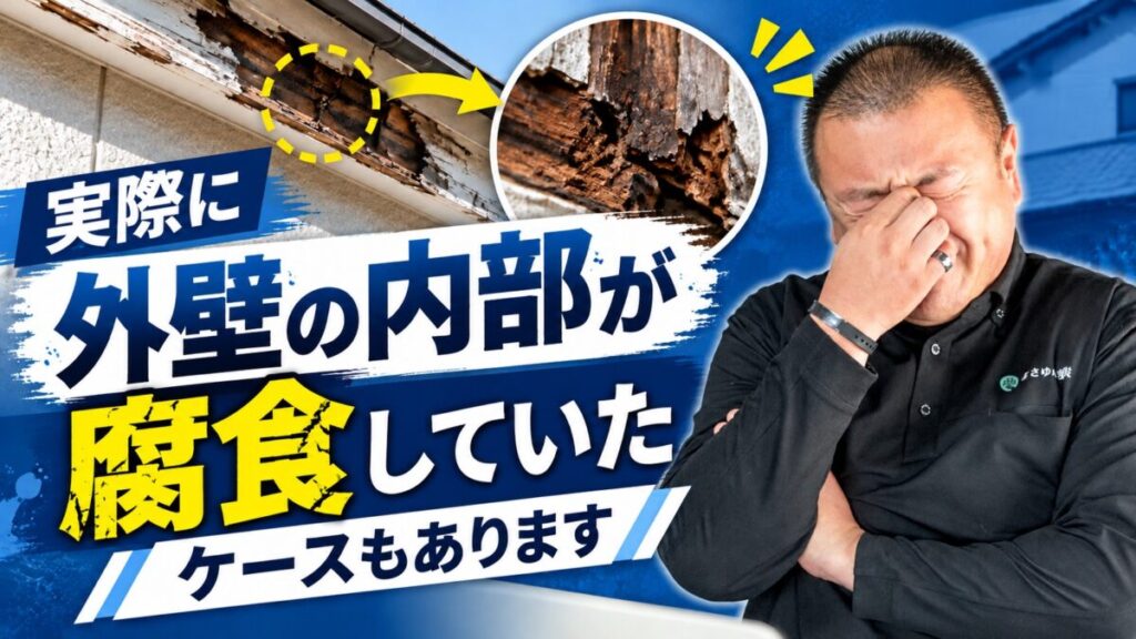 コーキングによる腐食